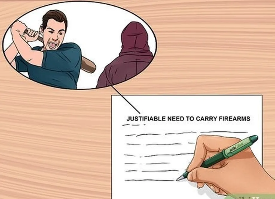 addım 7 nümayiş etdirən bir bəyanat yazın justifiable need to carry a firearm.