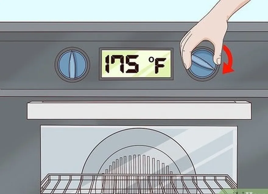 addım 1 fırınızı 175 ° f (79 ° c) qədər qızdırın.