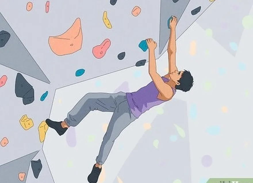 addım 2 bouldering, aşağı divarlarda iplər olmadan qaya dırmaşmasıdır.