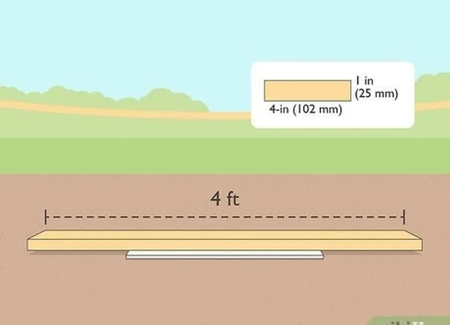 addım 1 küpün üstünə 4 ft lövhə ilə 1-ə 1-ə qoyun's plate.