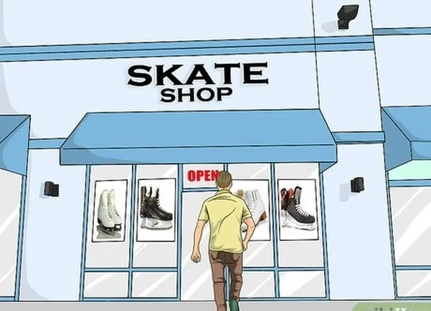 addım 2 məşqçi və ya xüsusi bir skating mağazasından skeytlər alın.