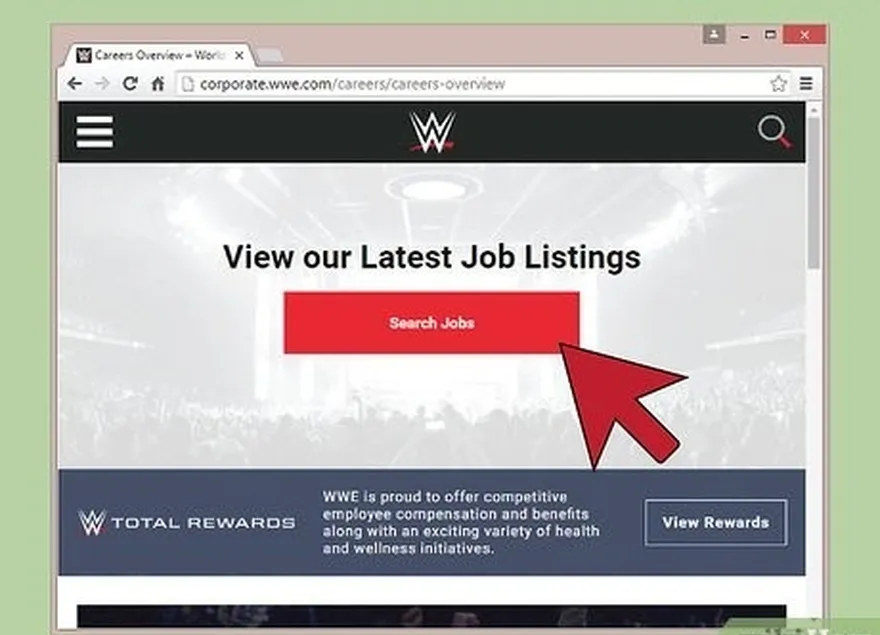 addım 2 wwe saytındakı karyera səhifəsinə baş çəkin.