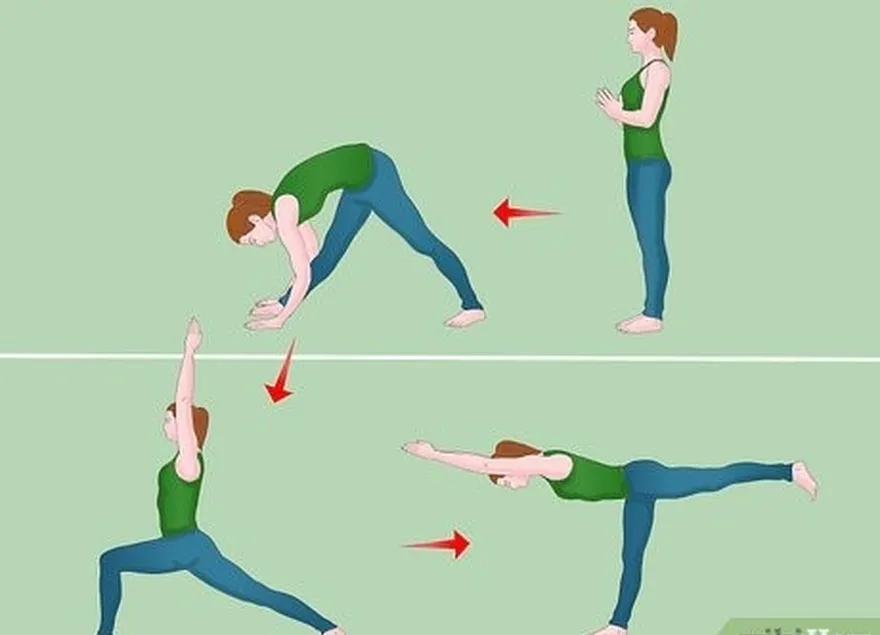 addım 3 hazırlamaq üçün sürətli bir yoga ardıcıllığı edin.