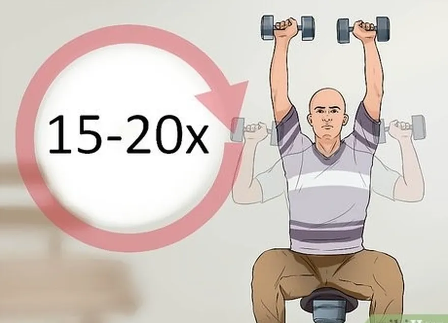 addım 1, barbell və ya dumbbell çiyin presləri daxildir.