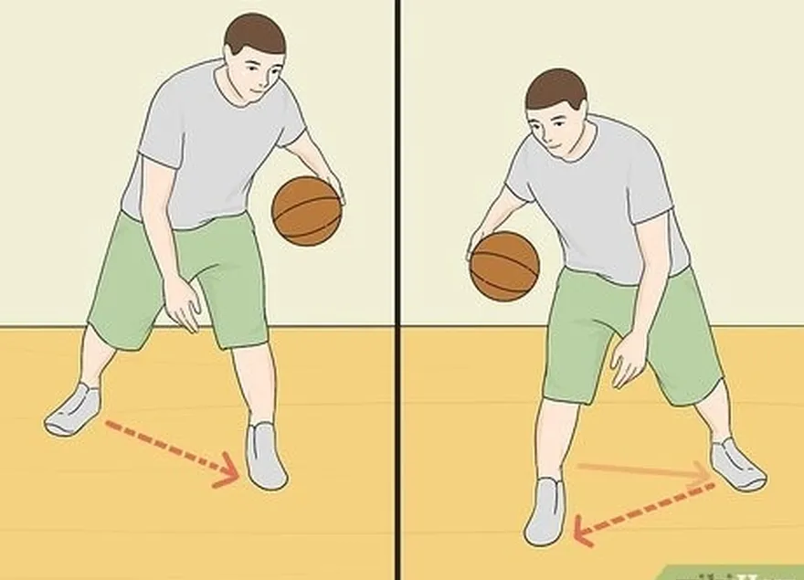 15.jpeg addımları arasında bir basketbol sürüşdürün