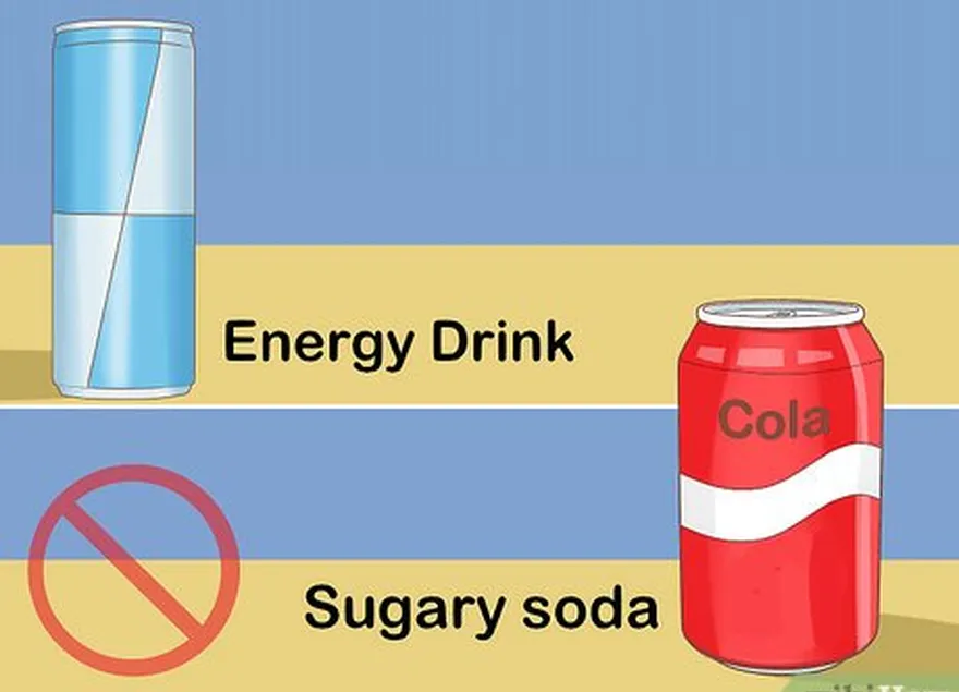 addım 2 şəkərli soda və enerji içkilərini kəsin.