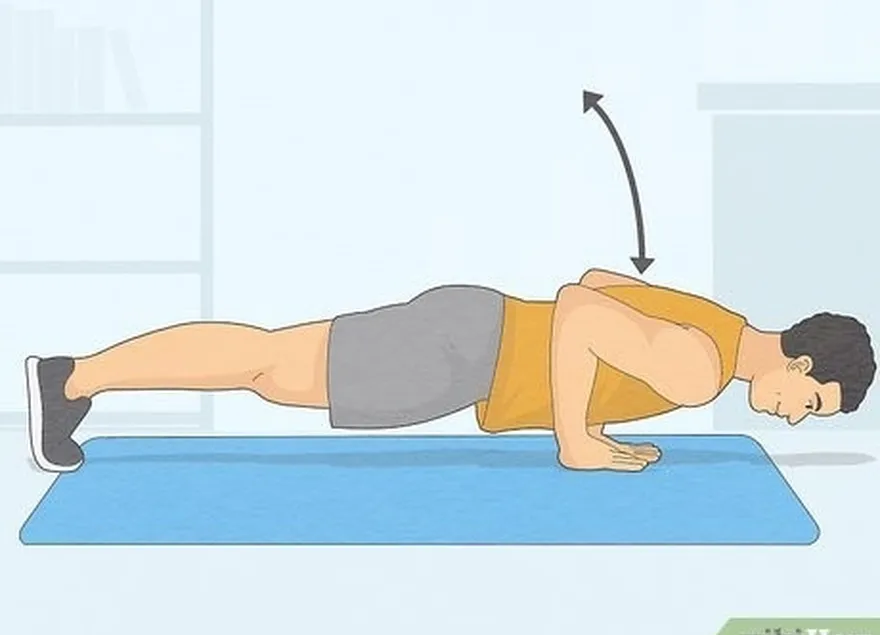 addım 5 pushups ilə qol və sinə gücünü qurun.