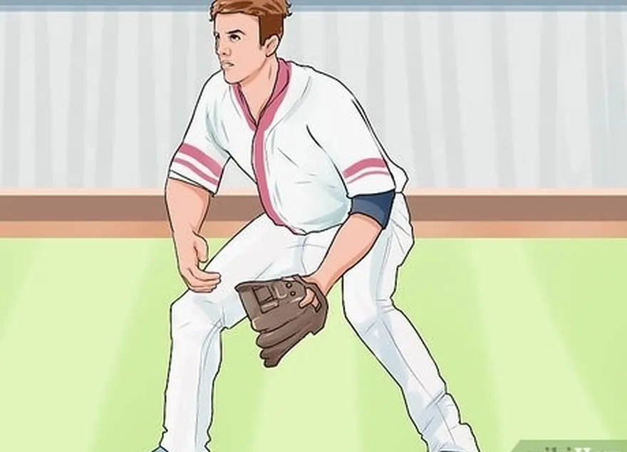 addım 1, güman edinbaseball ready position.