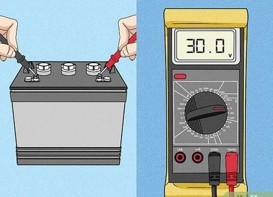 addım 3 batareyalarınızı yoxlamaq üçün bir voltmetr və ya bir multimetrdən istifadə edin' voltage.