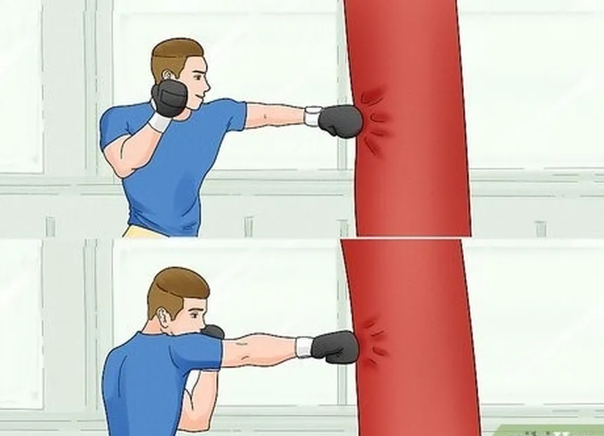 addım 1 alternativ, hansı qolları're throwing punches with.