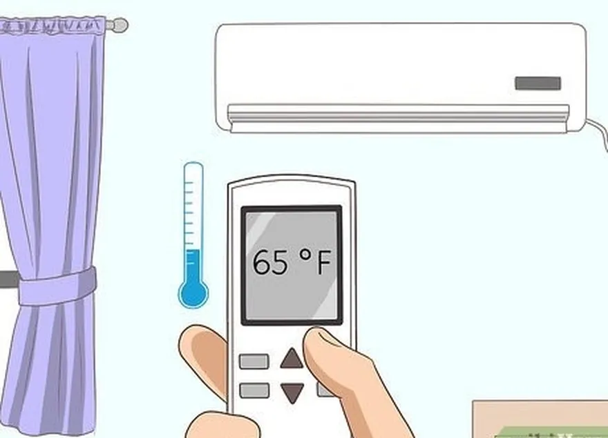 addım 3 temperaturu və rütubəti azaltmaq üçün kondisionerinizi tərk edin.