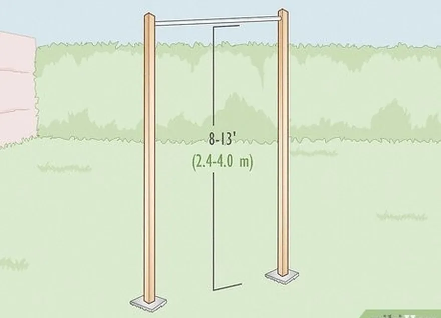 addım 1 yerdən 8-13 fut (2.4-4.0 m) olan asma yeri seçin.