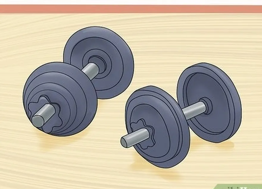 addım 4 əlavə müqavimət əlavə etmək üçün dumbbells istifadə edin.