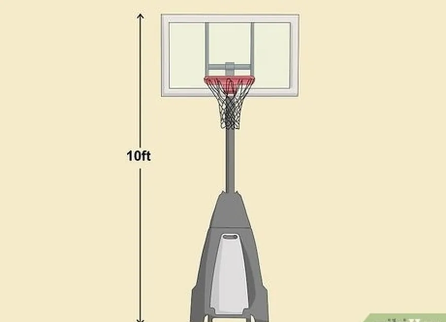 addım 1 10 fut (3.0 m) olan basketbol halqa seçin.