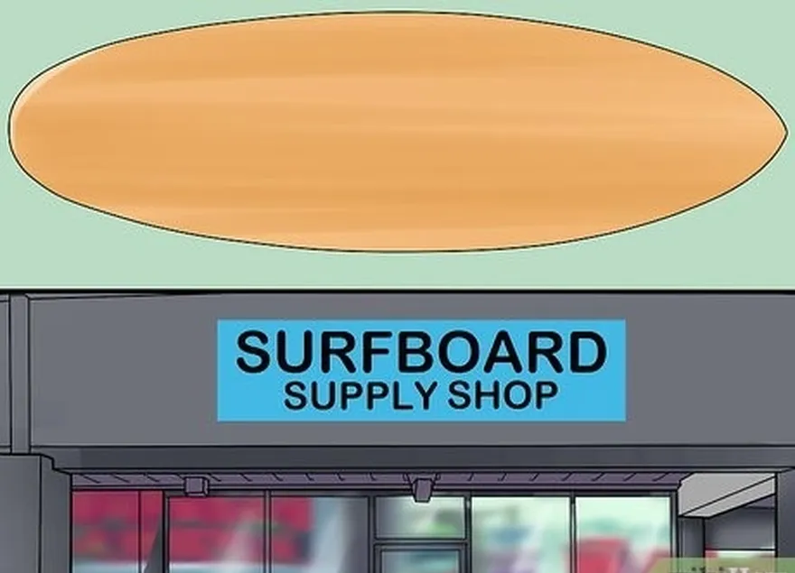 addım 4 surfboard təchizat mağazasından bir köpük və ya ağac səth panelini alın.