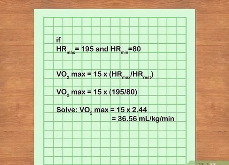 addım 4 vo2 max hesablayın.