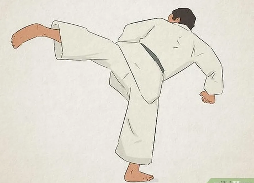 o's a martial arts move where you kick backward at your target.