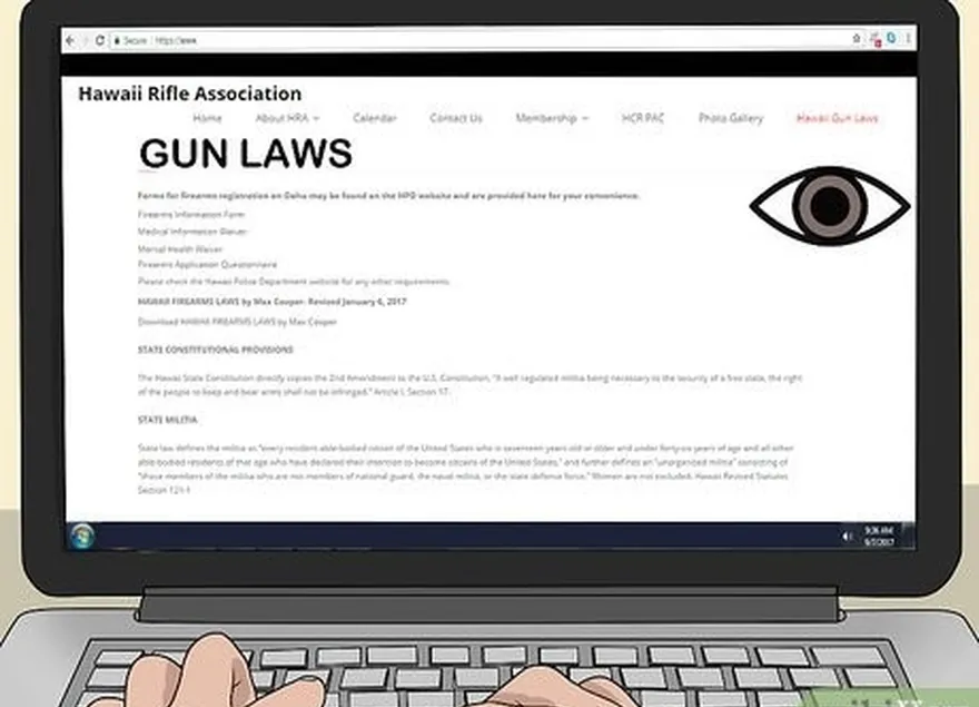 addım 1 dövlətinizi axtarın's gun laws online before purchasing a gun.