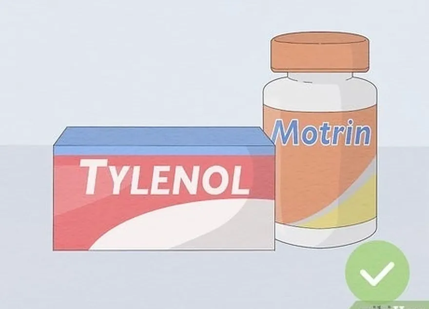 ağrıları aradan qaldırmaq üçün asetaminofen (tylenol) və ya ibuprofen (advil, motrin) cəhd edin.