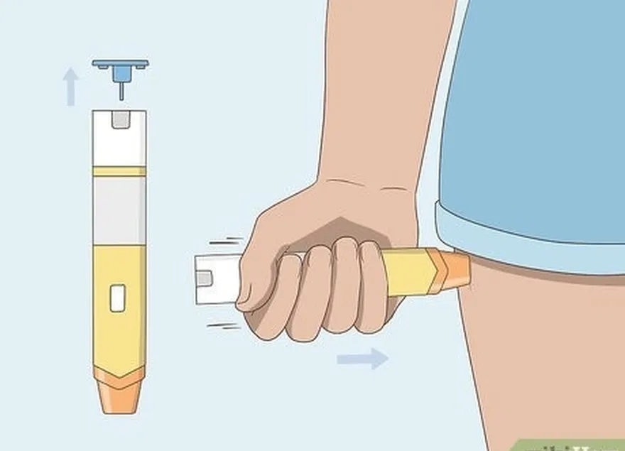 addım 4 şiddətli allergik reaksiyalar üçün epipen istifadə edin.