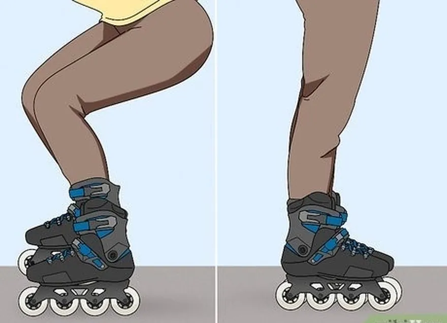 addım 2 rollerblades ilə tullanmağa cəhd edin.