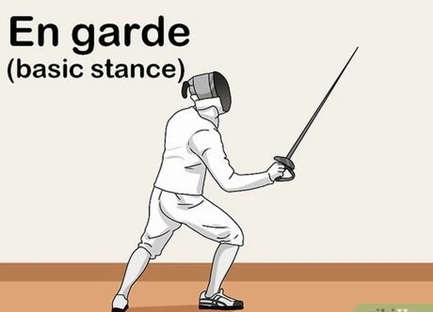 addımlamaq en garde (french term):