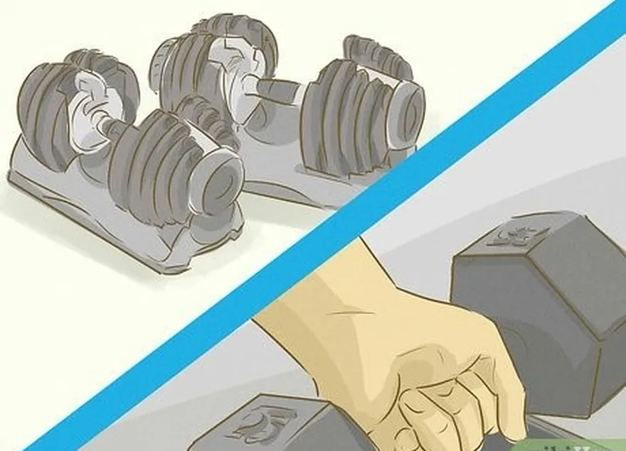 addım 1 dumbbells seçin ...